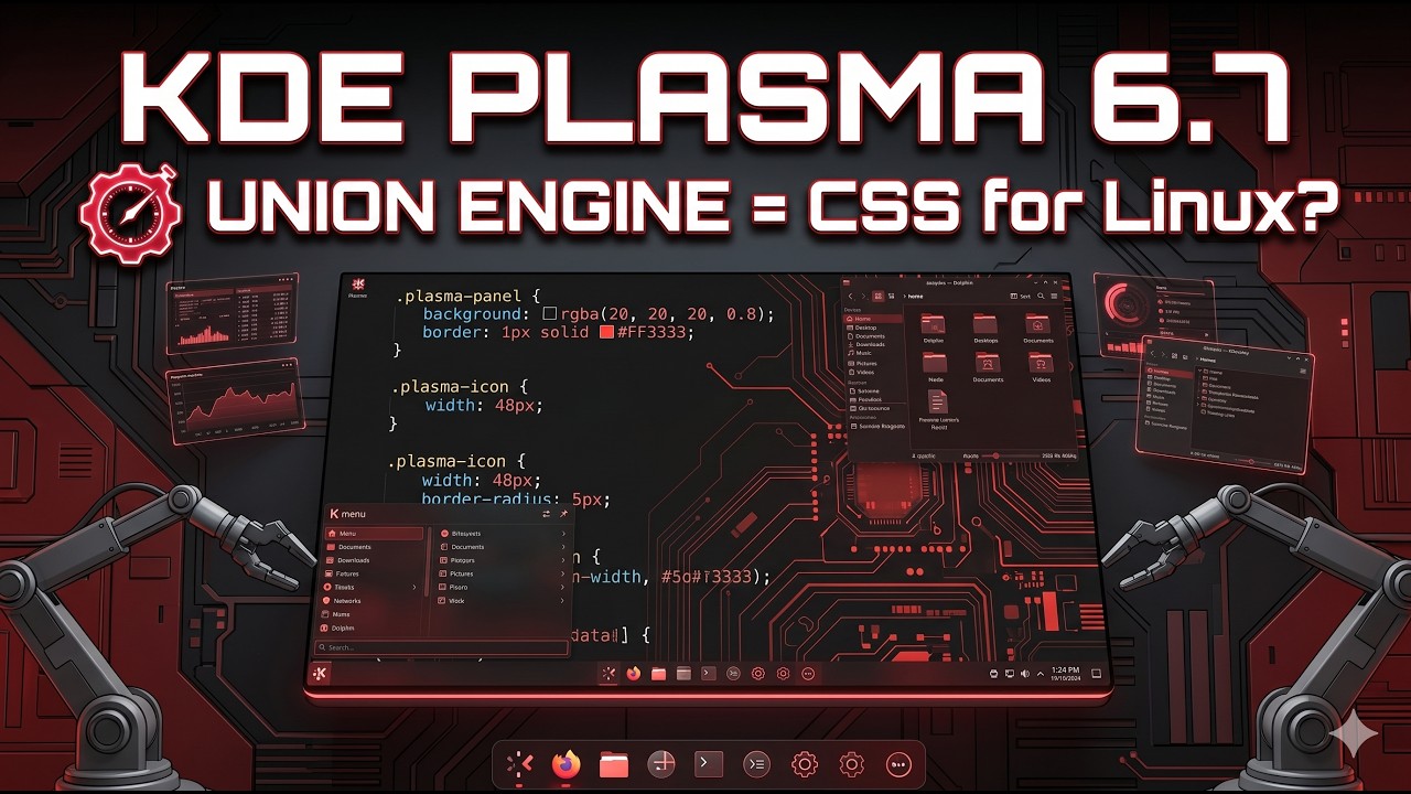KDE Plasma 6.7: The Future of Linux Design is Here (Union Engine Explained)