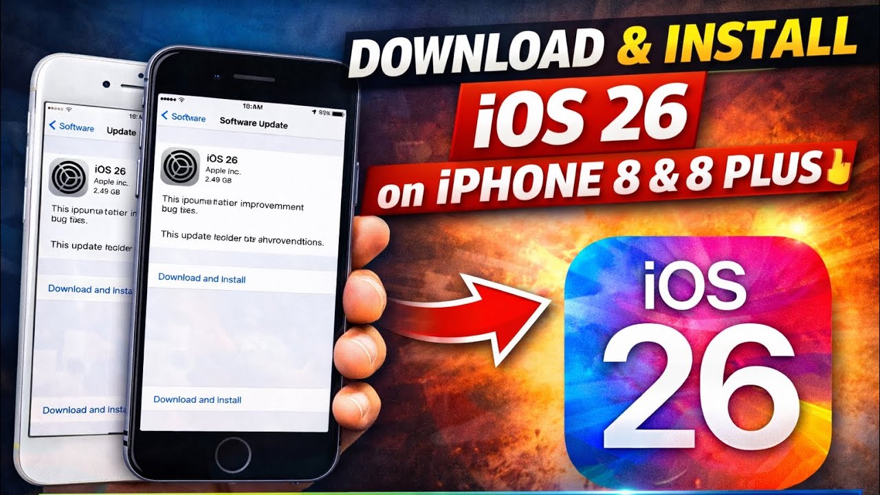 How to Download & Install iOS 26 on iPhone 8 & 8 Plus 🔥 | How to update iPhone 8 on iOS 26