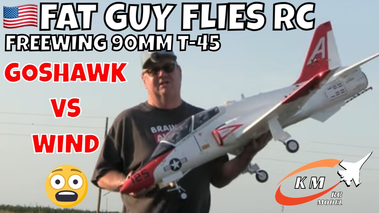 FREEWING 90mm T-45 GOSHAWK VS WIND #aviation #rcjets #rcplane #rc