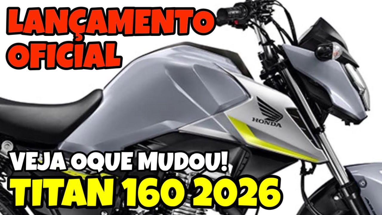 LANÇAMENTO TITAN 160 2026 😍 VEJA AS MUDANÇAS 