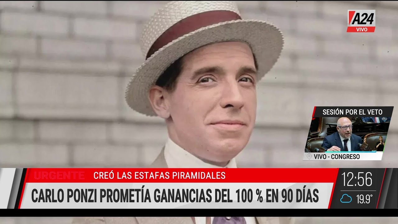 💵 QUIÉN FUE CARLOS PONZI, EL CREADOR DE LAS ESTAFAS PIRAMIDALES: CONOCÉ SU HISTORIA