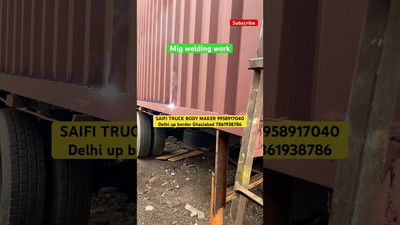 Mig welding work #truck #container #homeimprovement #logistics #truckdriver