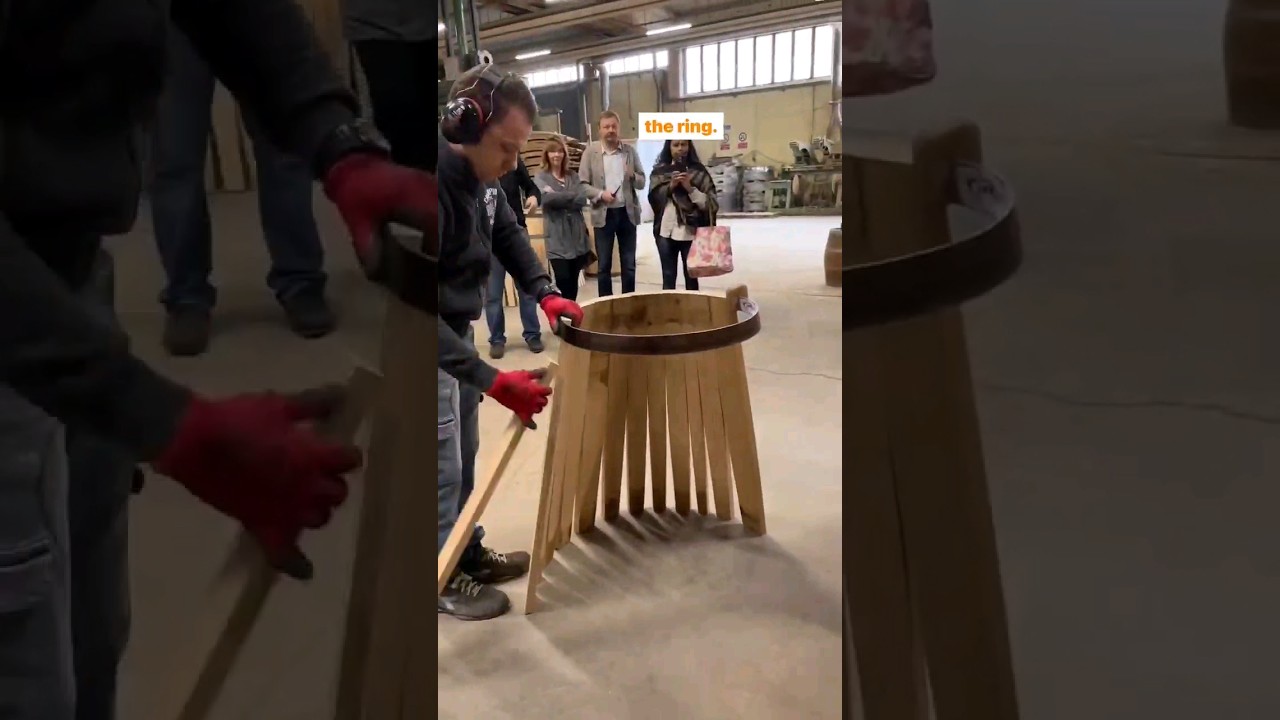 The first steps of making a barrel.😃@napavalleywineacademy #wineinspires #makingbarrels #oakbarrel