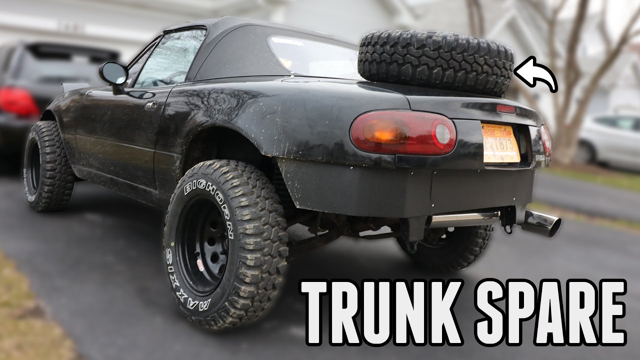 Trunk Mounted Spare & More Fender Cutting || Project Rally Miata (Part 6)