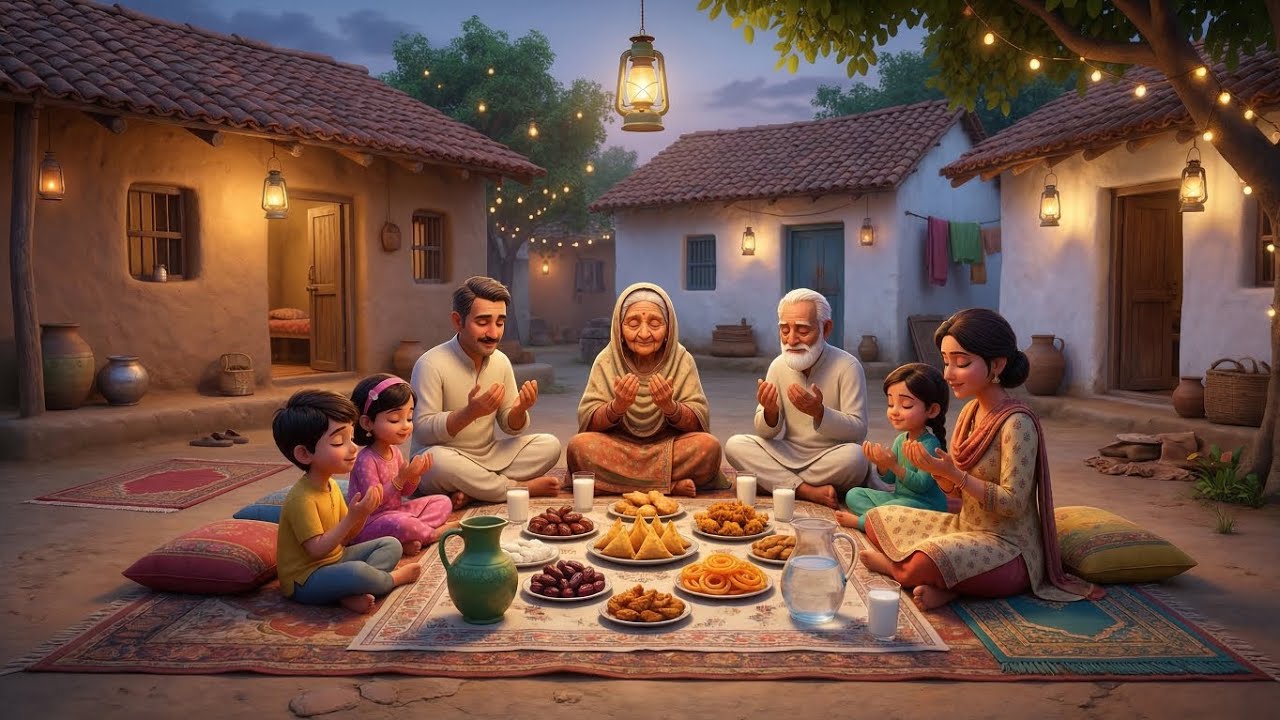 Ramadan Ki Shaan: Dadi Amman Family Ke Saath Iftar Aur Dua | 3D Animated Village Story  