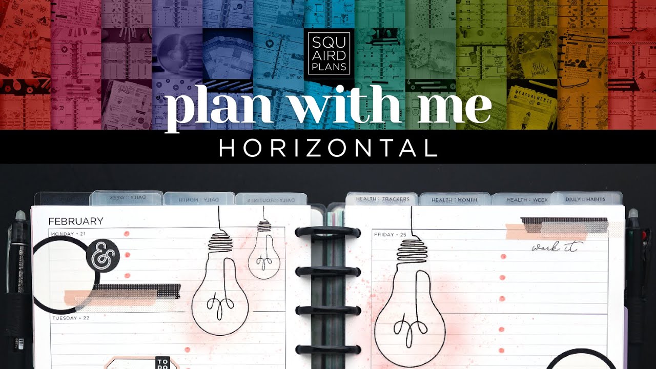 Daily Plan with Me :: Be the Light Planable Theme :: Classic Happy Planner Horizontal Layout