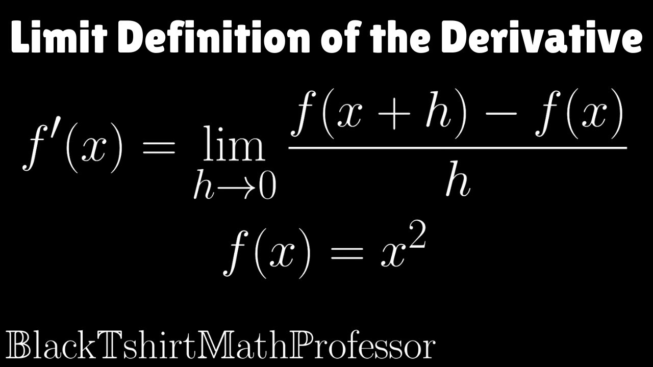 Limit Definition of the Derivative f'(x) Problem 1 (Calculus 1)
