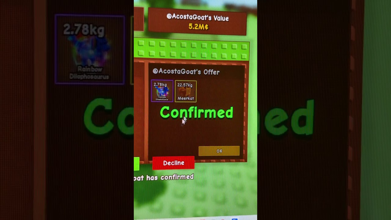 I got rainbow Hatched Dilophosaurus #growagarden #roblox