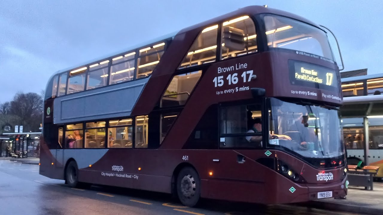 *Biogas* Nottingham City Transport 461 (YN19 EEU) Scania N280UD ADL Enviro400 City CBG | Route 17