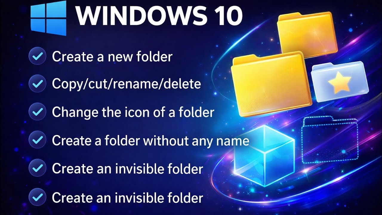 Create a Folder  | Invisible Folder | Folder Without Name #trending #folder #shorts #computer #short