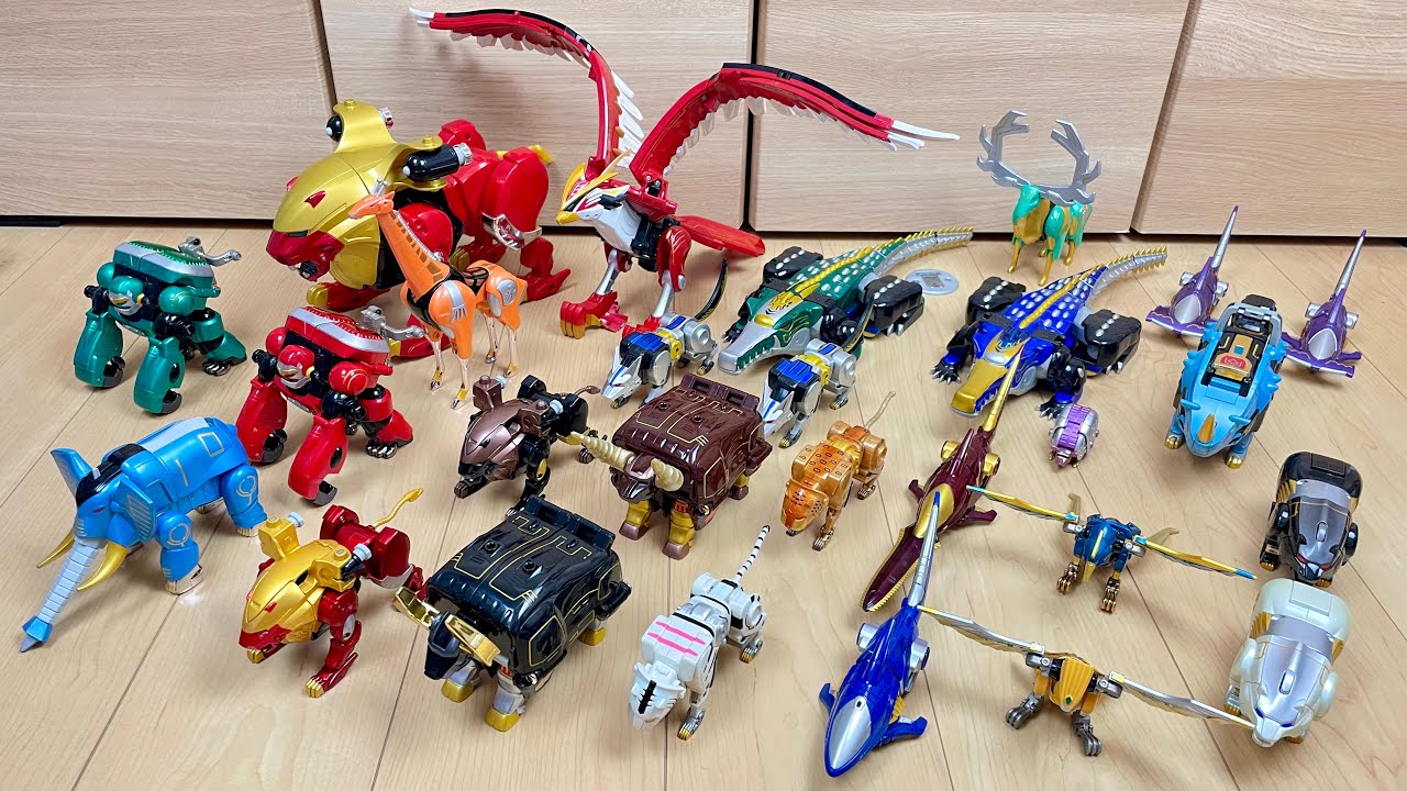 【PowerRangers Wild Force All Megazord】百獣戦隊ガオレンジャーの全パワーアニマルで遊んでみた