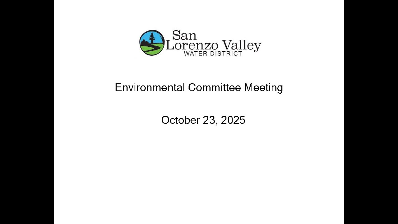 Environmental Committee Meeting October 23, 2025