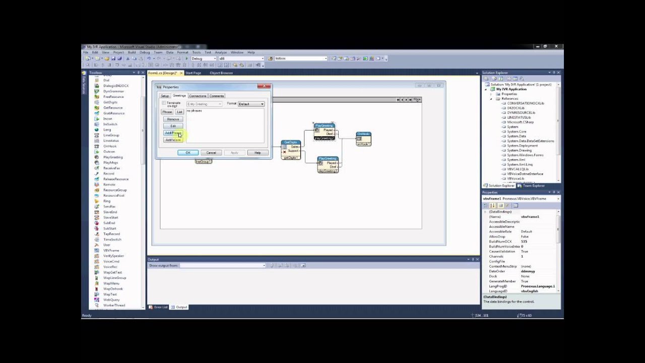 IVR Example: Step 4 - Using the GetDigits Control and Creating Recordings