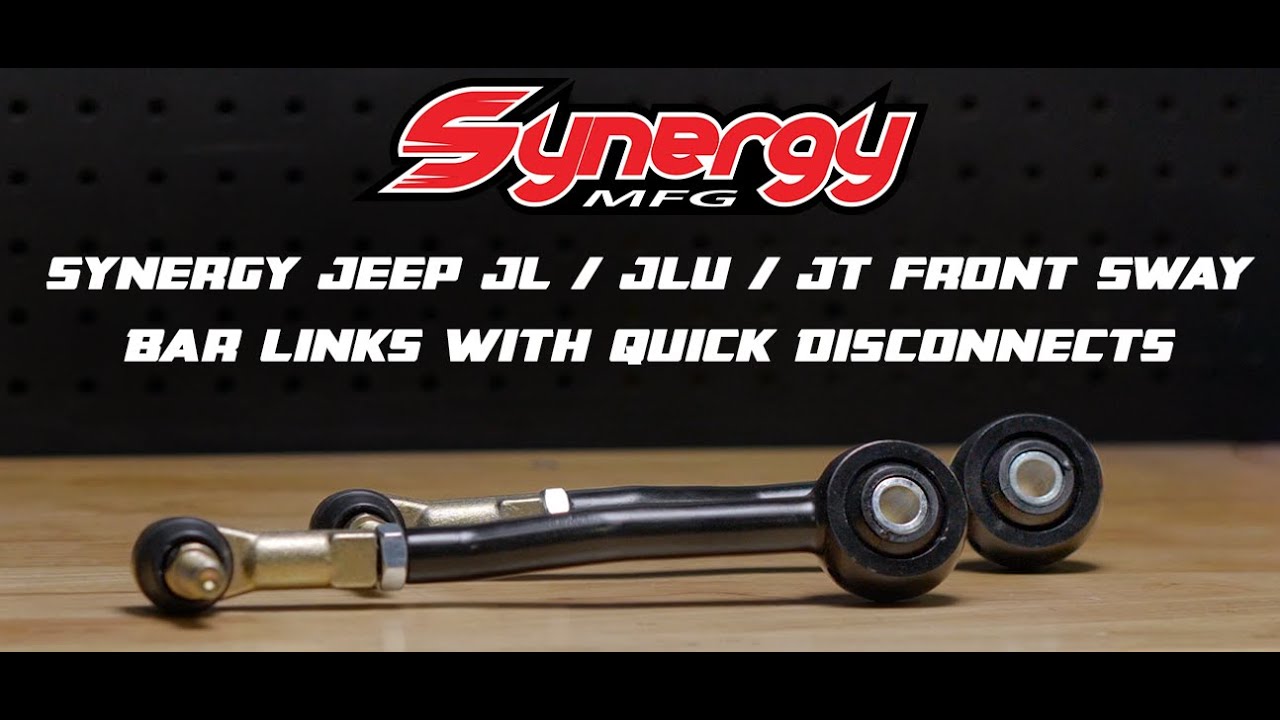 Synergy Jeep JL/JLU/JT Front Sway Bar Links With Quick Disconnects