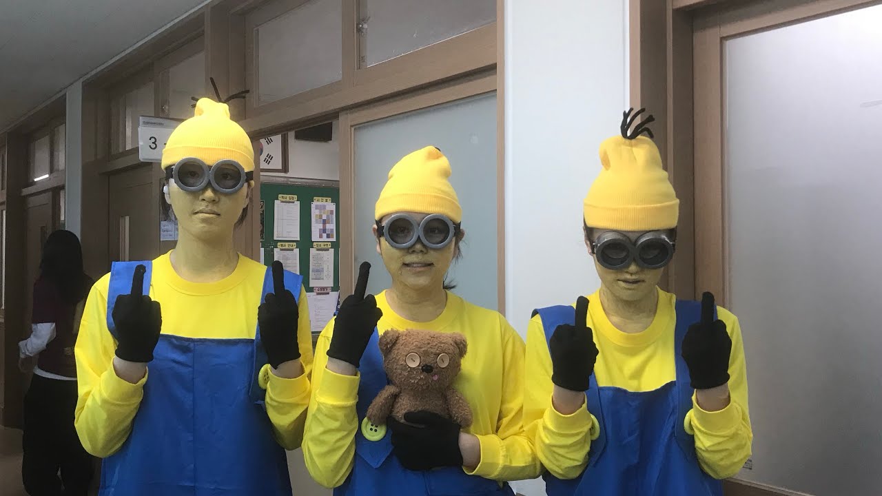 미니언즈 분장하고 졸사찍고옴         |고3 졸업사진 브이로그,컨셉졸사