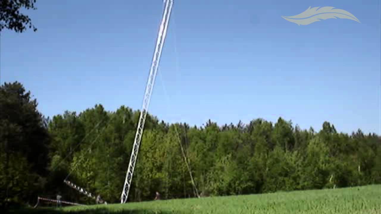 Building New Radio Tower in Grzmiaca / Poland / May 2013