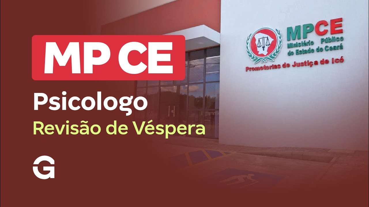 Concurso MP CE Psicologo | Revis&atilde;o de V&eacute;spera