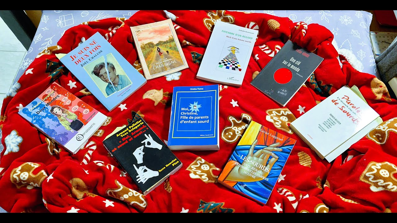 Présentation de livres à offrir pour Noël 2025 LSF et sous-titrée.