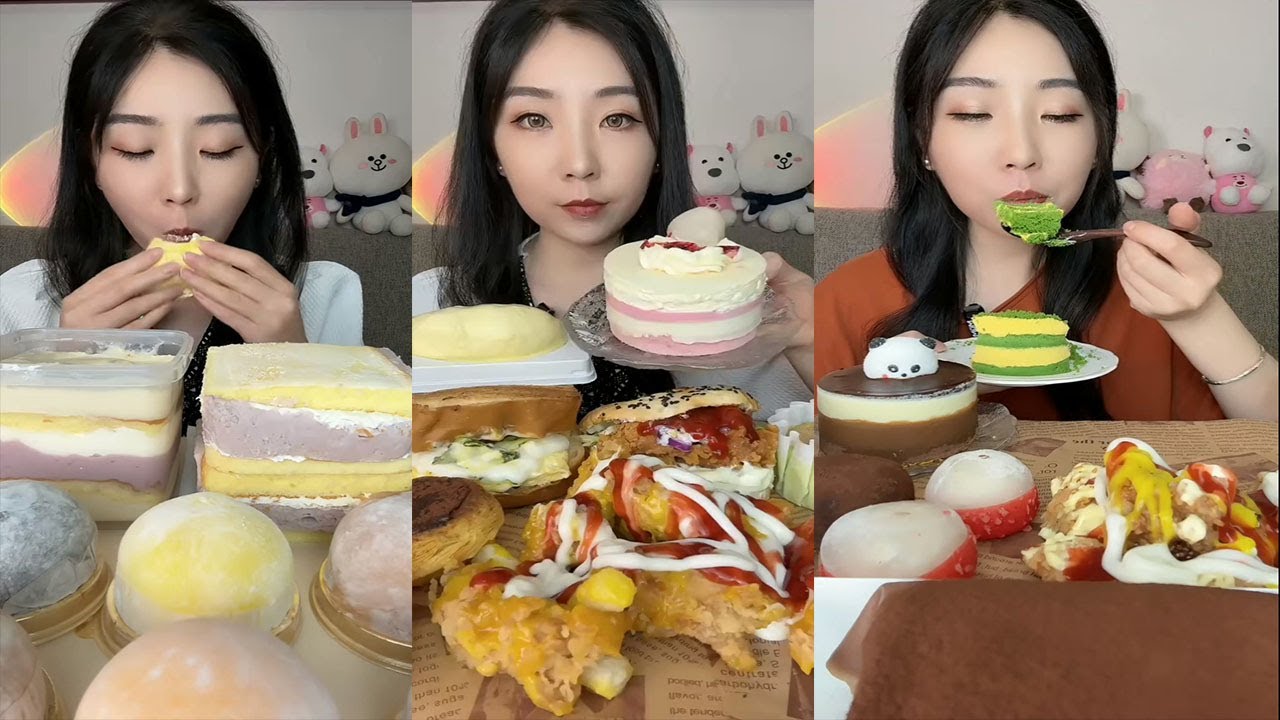 ASMR CREPE CAKE || Chinese Dessert Mukbang || REAL SOUND