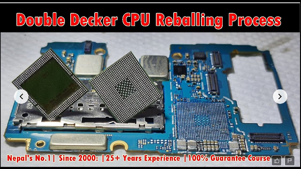 Double Decker CPU Reballing Process | Step-by-Step Mobile Repair Training