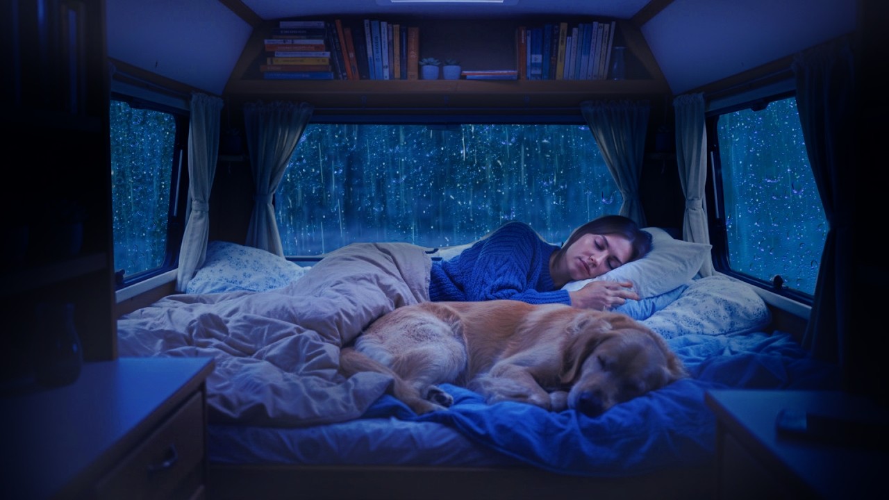 Soothing Car Rain for Deep Sleep & Focus