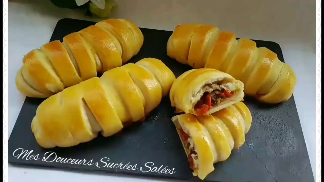 Petits pains farcis  ( pâte magique )