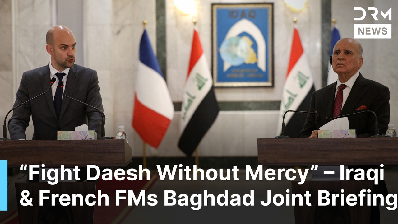 Iraq France Joint Briefing Baghdad: Fuad Hussein Barrot Strengthen Ties & Regional Peace | AC1F