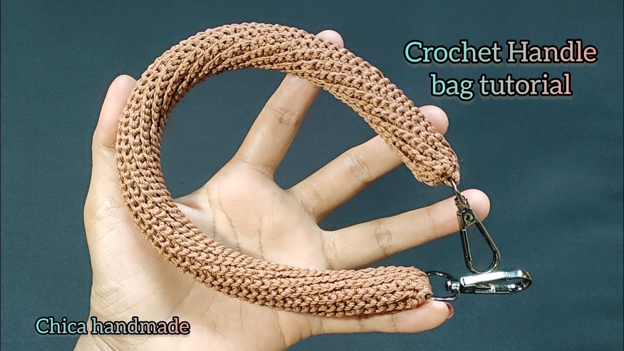 handle bag rope crochet tutorial // tutorial tali tas rajut ulir untuk pegangan atau tali tas pendek
