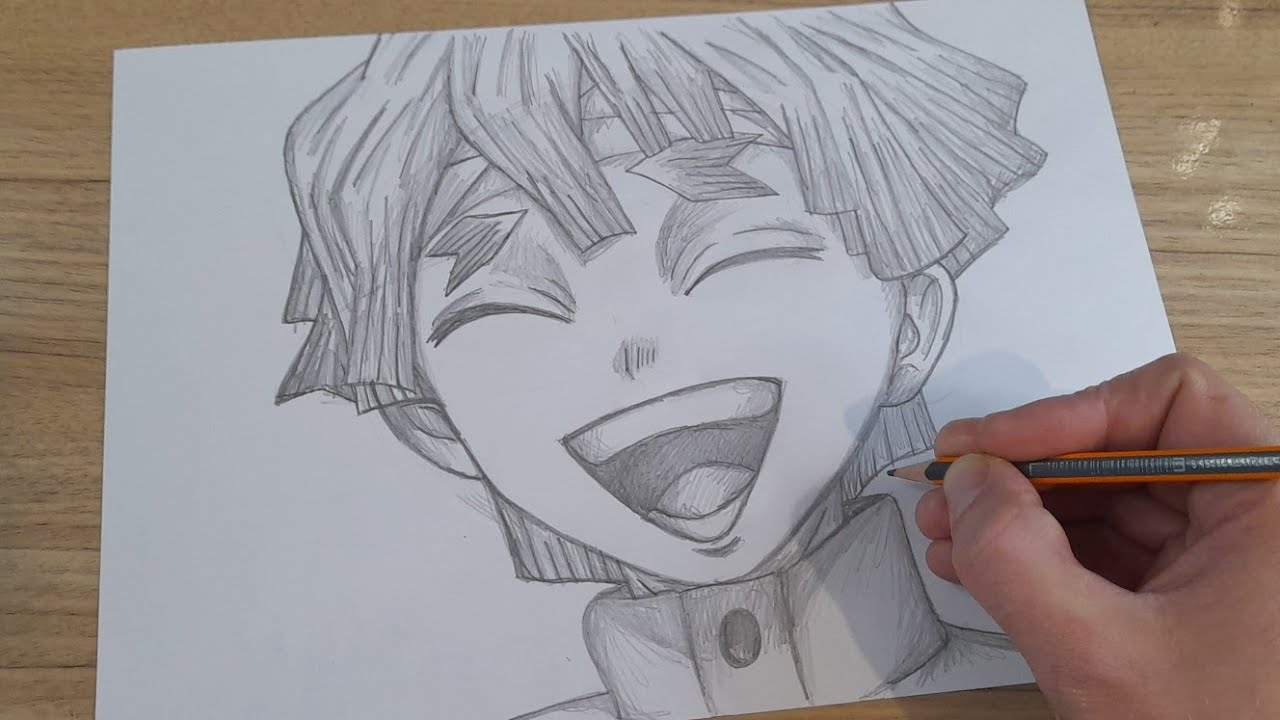 COMO DESENHAR ZENITSU DE DEMON SLAYER || KIMETSU NO YAIBA