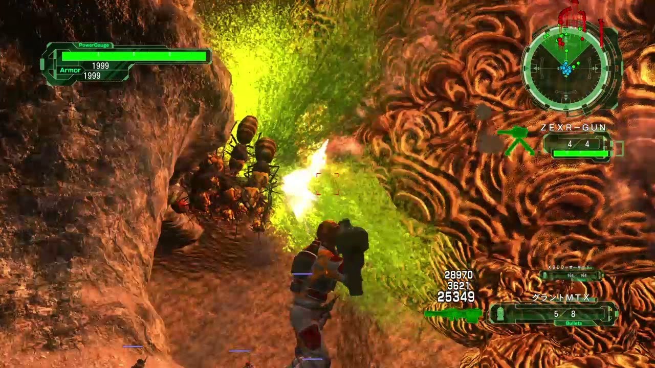 EDF 6 M123 Ranger Inferno Going Down run Great Cavity Destruction ( Earth Defense Force 6 )