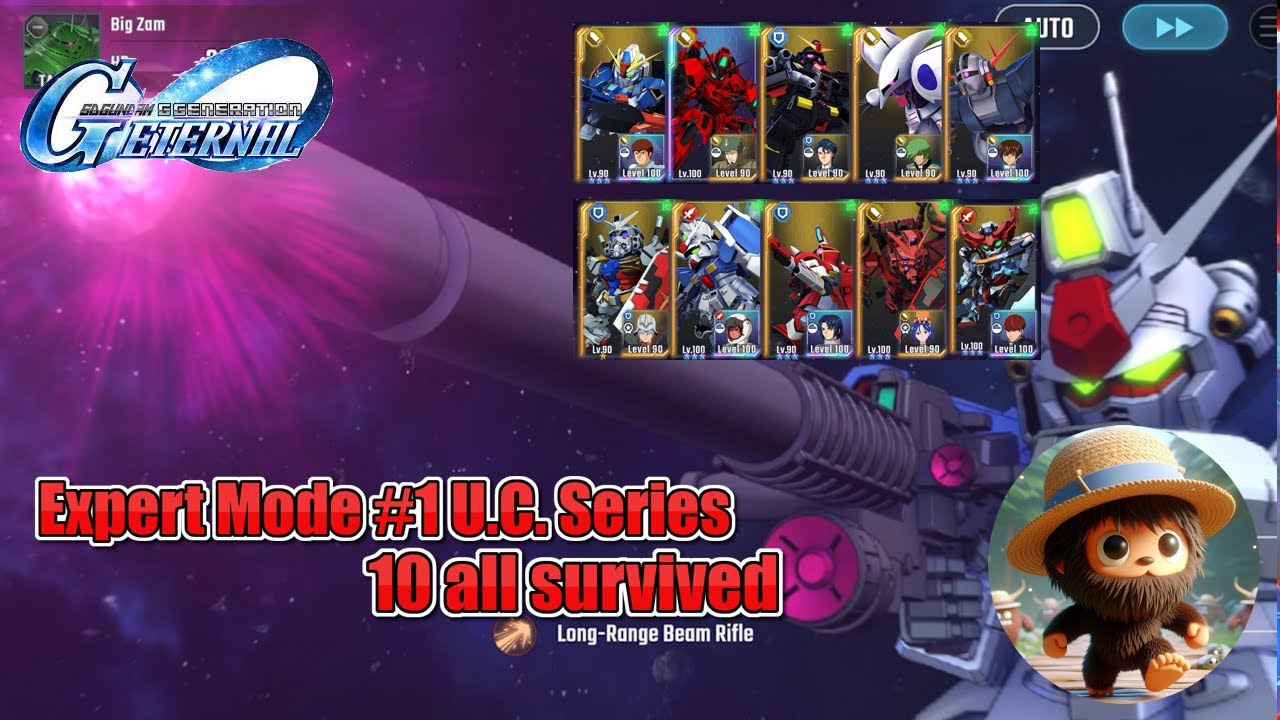 G Generation Eternal - Eternal Road - Expert Mode #1 U.C. Series - All Survival without UR