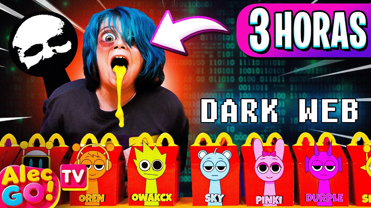 CUIDADO com os SPRUNKIS da DARKWEB 😱 3 HORAS de AVENTURAS COLORIDAS ( Alec GO! #TV)
