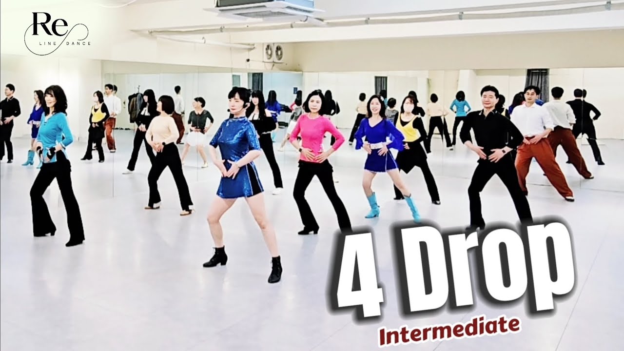 4 Drop Line Dance || Intermediate Phrased || 토요동호회 2.4주 고급반 