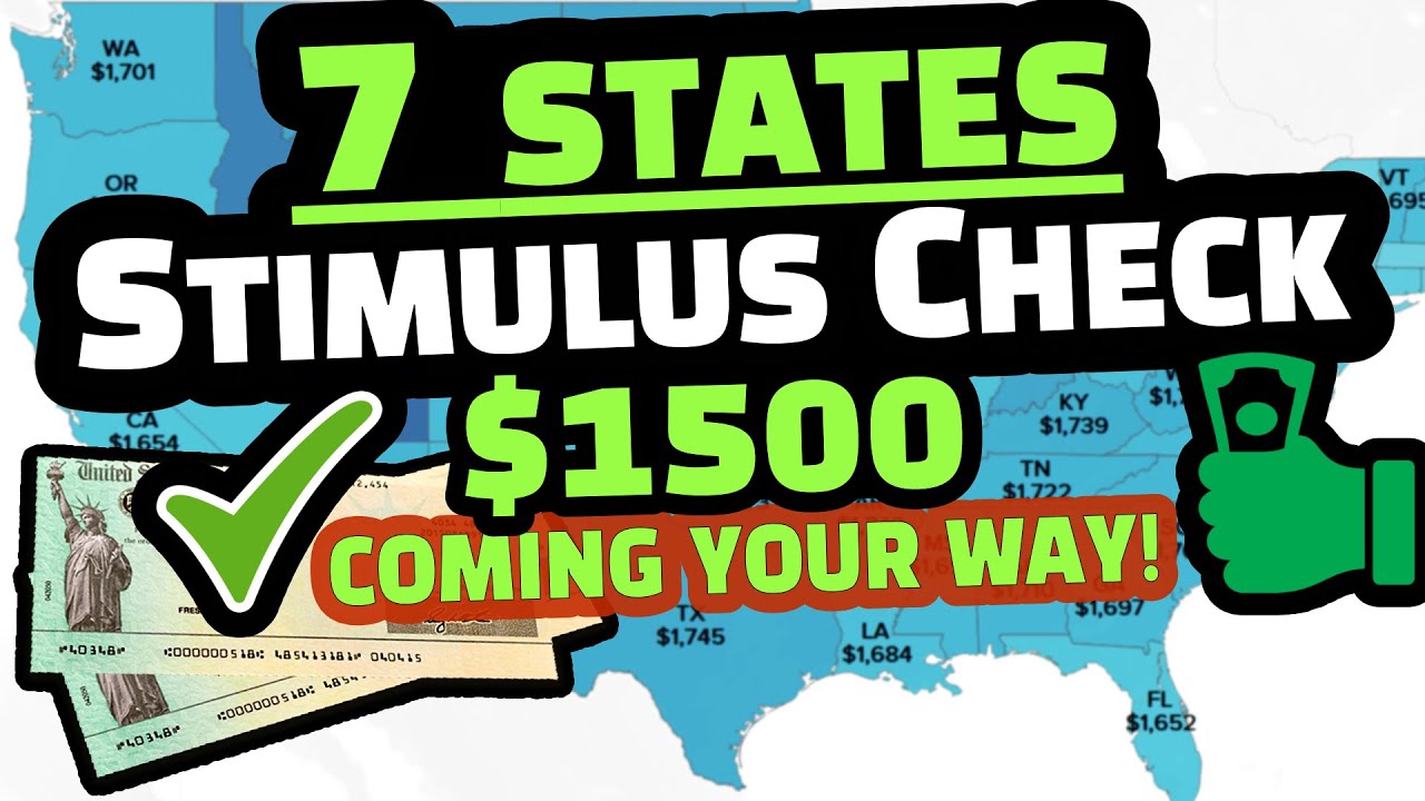 NEW STIMULUS CHECK 2023 : 7 STATES Payments Up to $1,500 Don't Miss Out, Check Eligibility Now!
