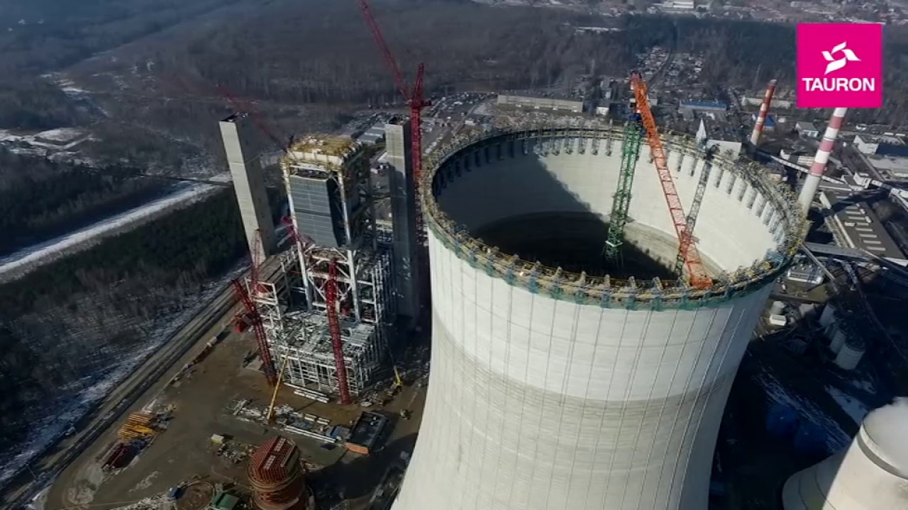 Budowa bloku węglowego 910 MW w Jaworznie - luty 2017