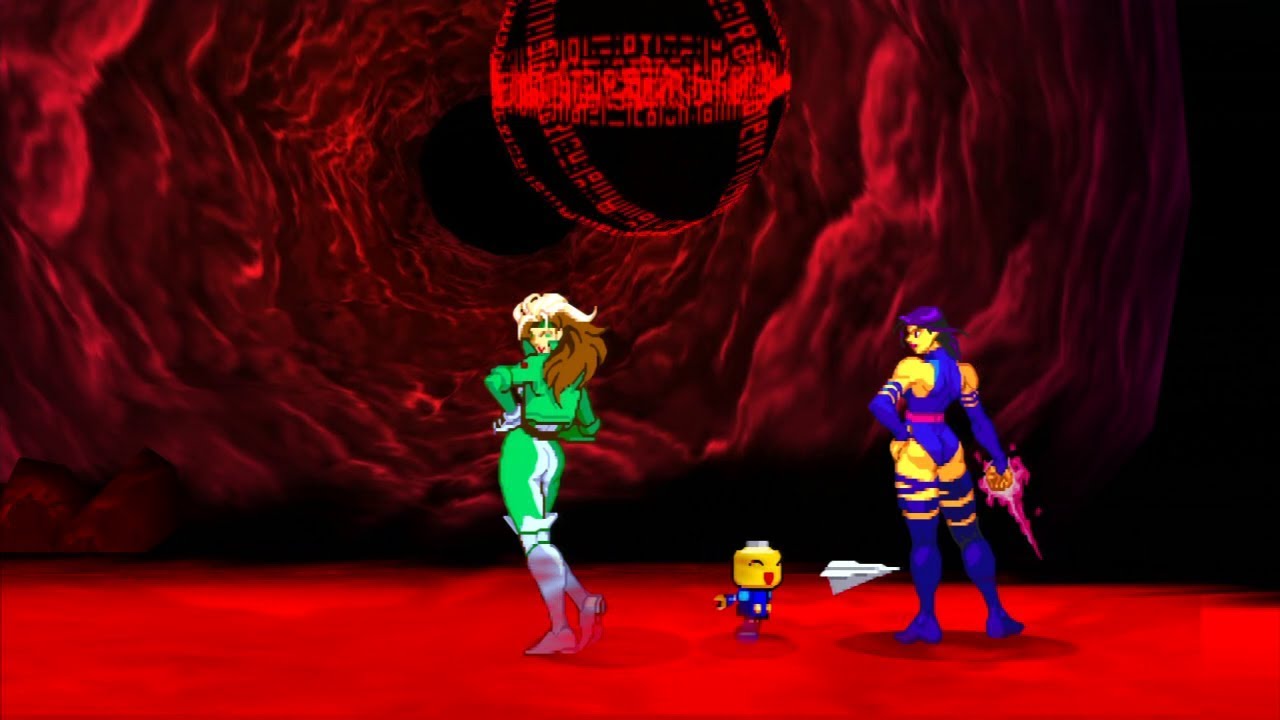 Marvel VS Capcom 2 - Servbot/Rogue/Psylocke - Expert Difficulty Playthrough