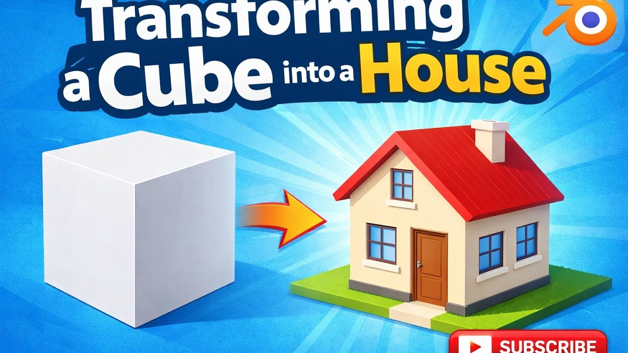 From Cube to House in Blender (Step-by-Step)