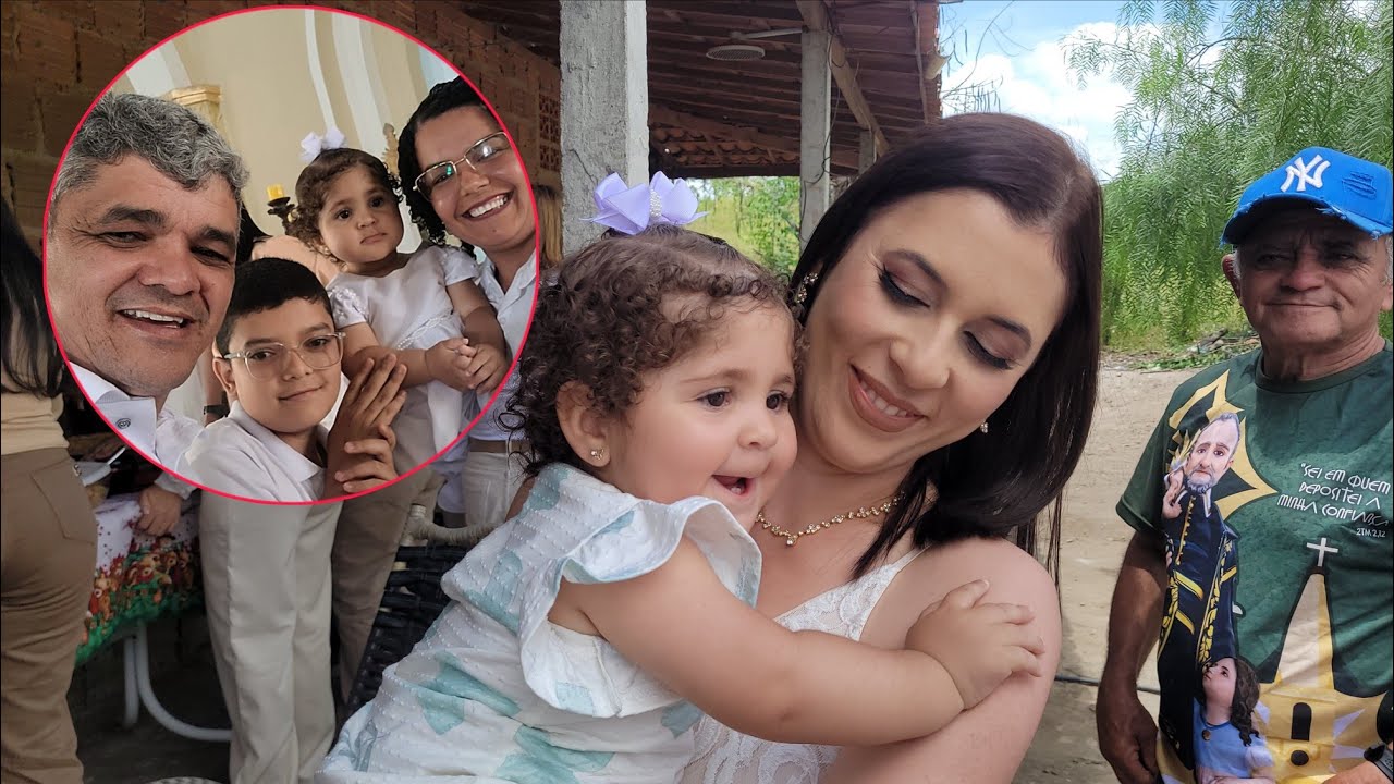 HOJE A FESTA É DA PRINCESA AYLA ,BATIZADO 