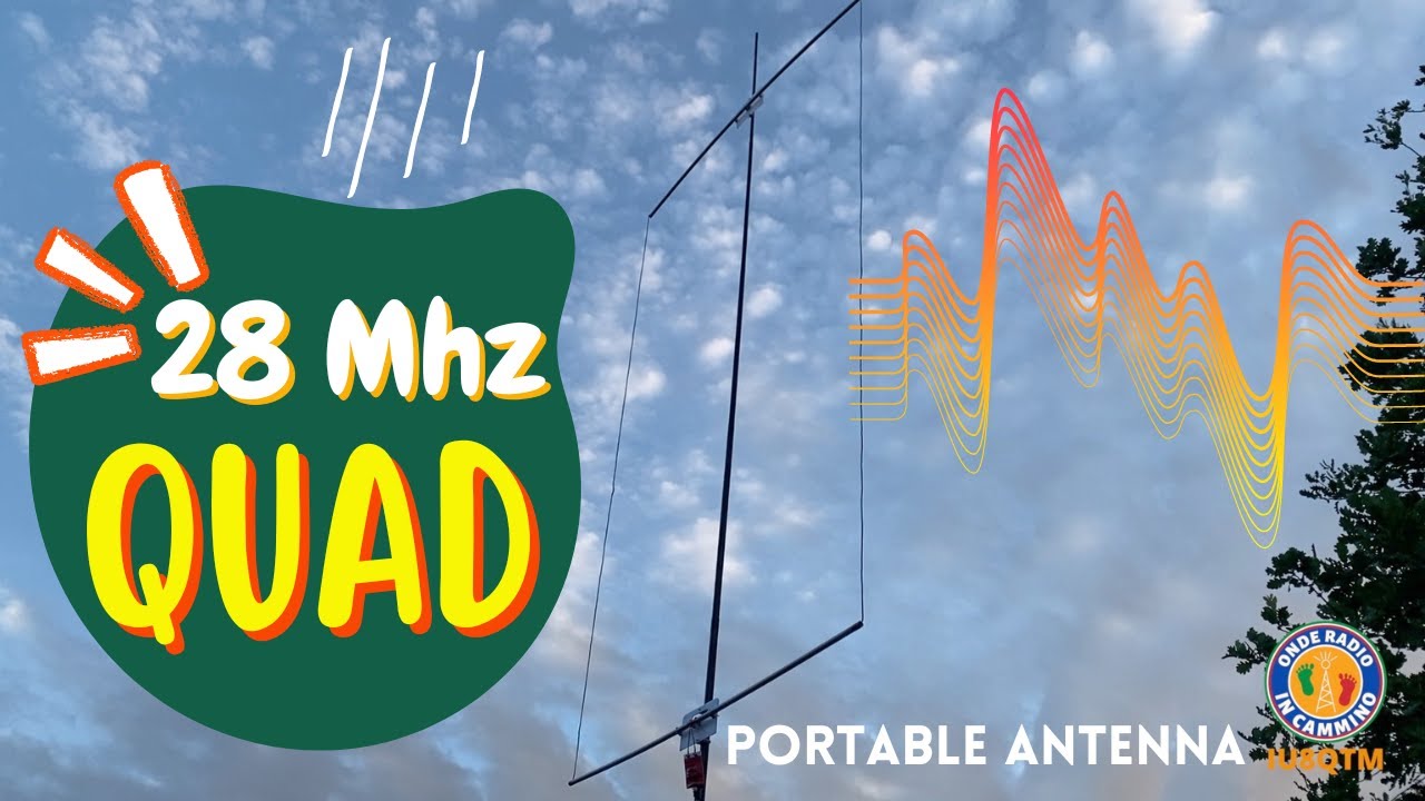 Antenna QUAD per i 10 Metri: Facile, Economica e Senza Adattatore di Impedenza #radioamatori #qrp