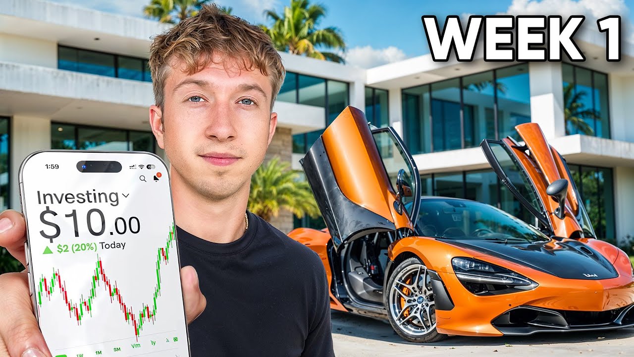 I Tried Turning $10 Into a Supercar Day Trading - Week 1