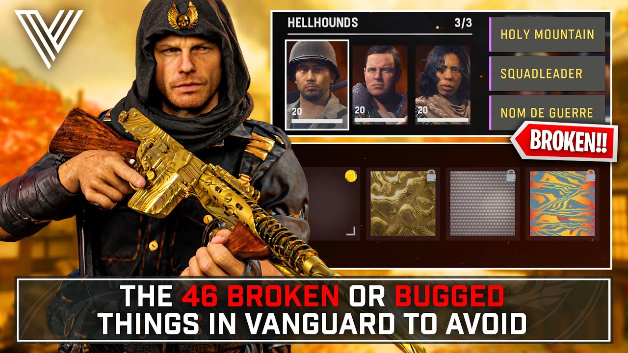VANGUARD: These 46 Things Are BROKEN Currently... (Vanguard Bug Update)