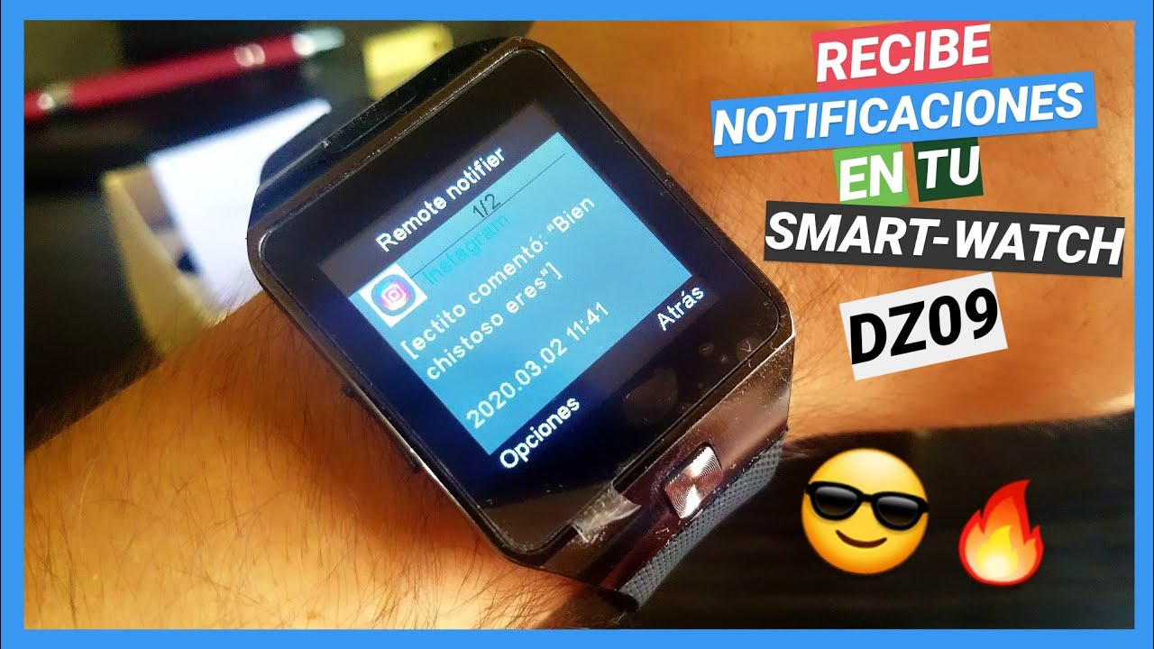 CONFIGURAR NOTIFICACIONES DEL RELOJ SMARTWATCH DZ09