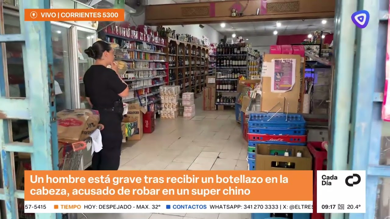 Violencia en un súper chino