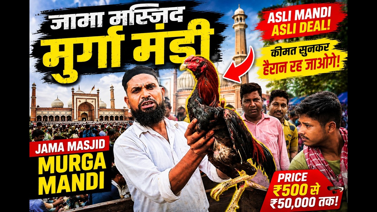 Jama masjid aseel murga market delhi | top quality aseel hyderabadi | 29 June 2025