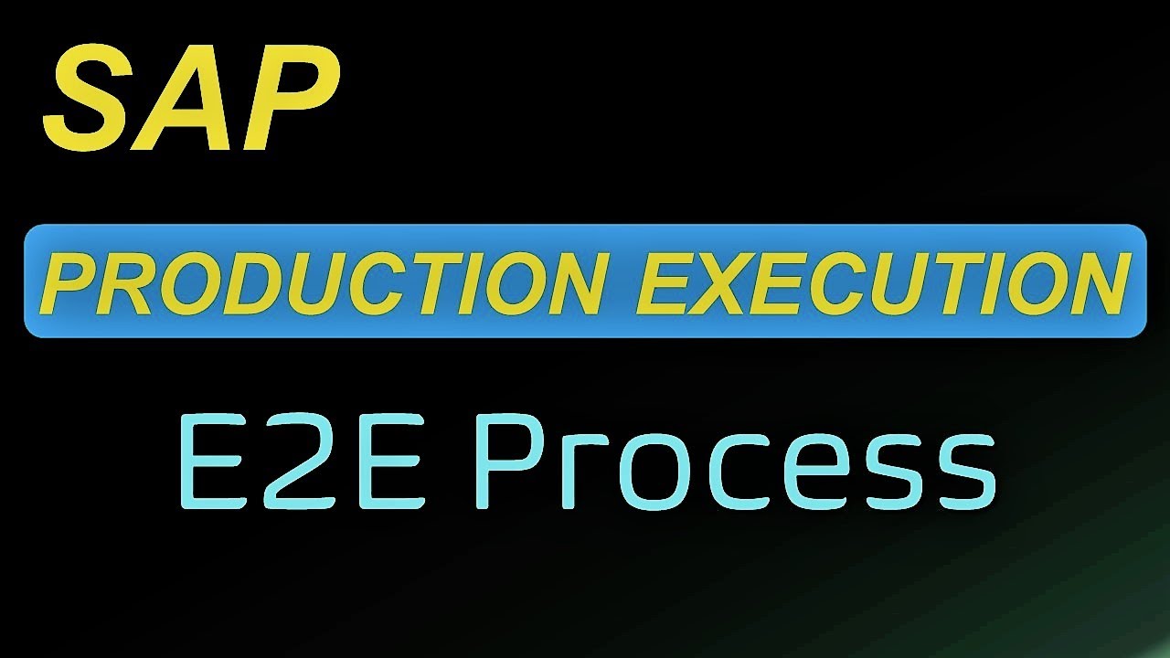 SAP Production Execution E2E | Отпуск товара | Поступление товара | Подтверждение | Просто для по...