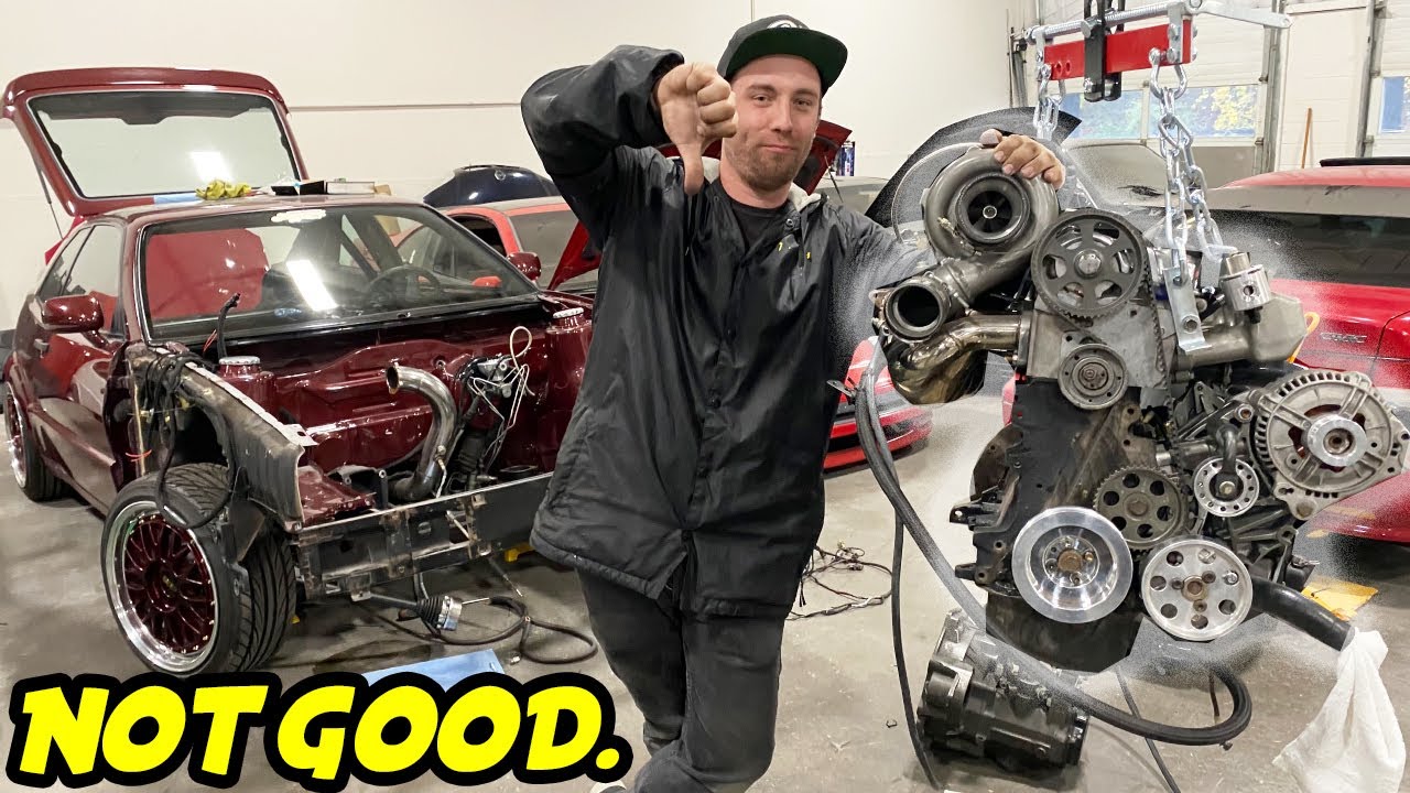 10 Year VW Corrado Project first start didn't go as planned...