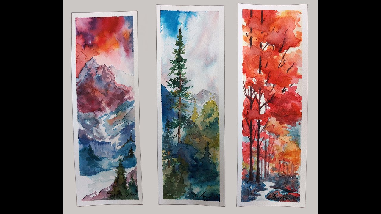 Watercolor Bookmarks