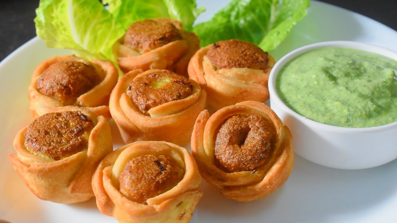 Mazaidar Rose Roll up Aloo Samosa Recipe ❤️ for Ramadan Iftar 🌙