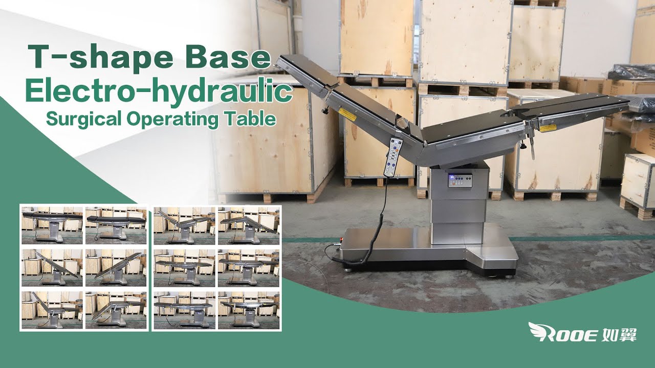 T-shaped Base Electric Hydraulic Dual Control Operating Table with Head-to-tail Swap
