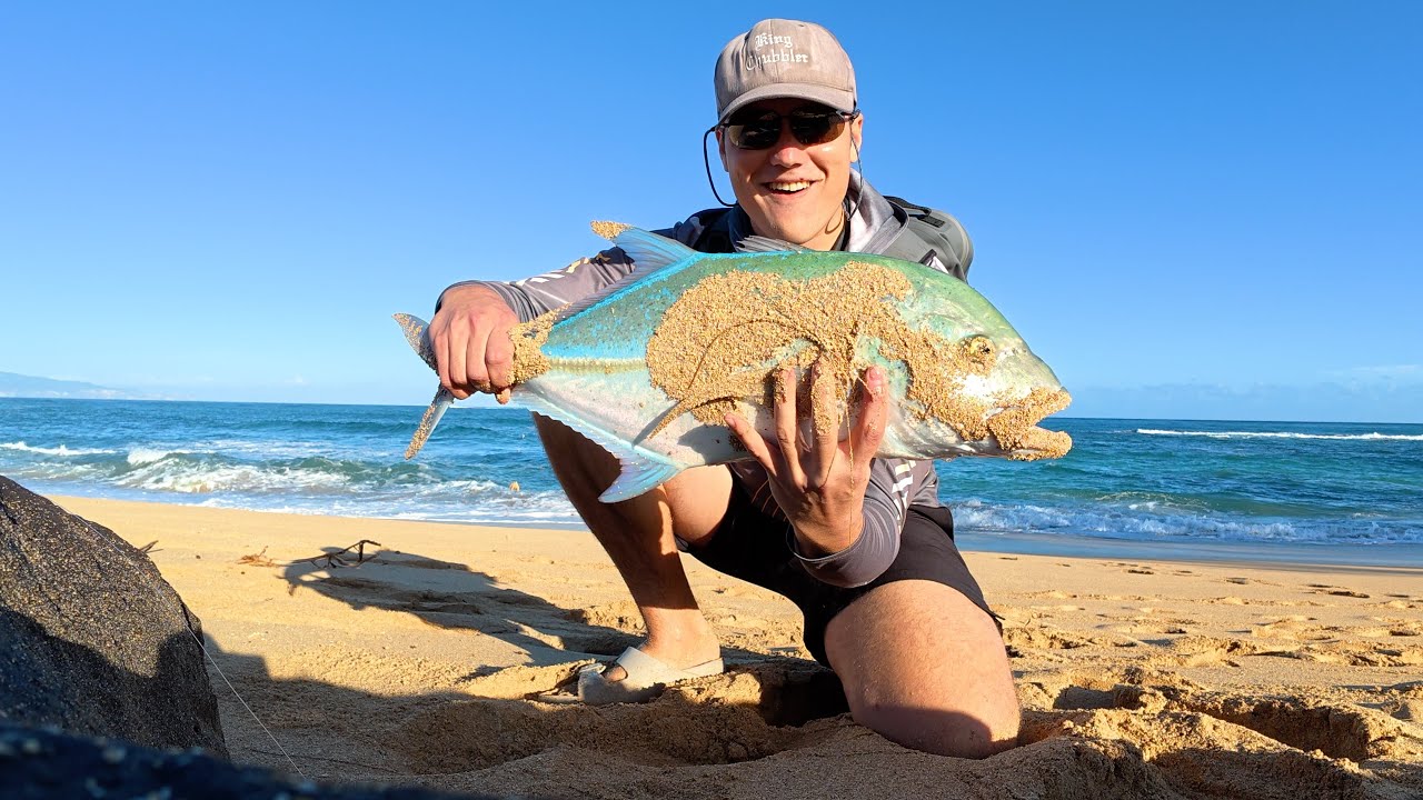 I Caught My First Bluefin Trevally! (It was massive!!!)